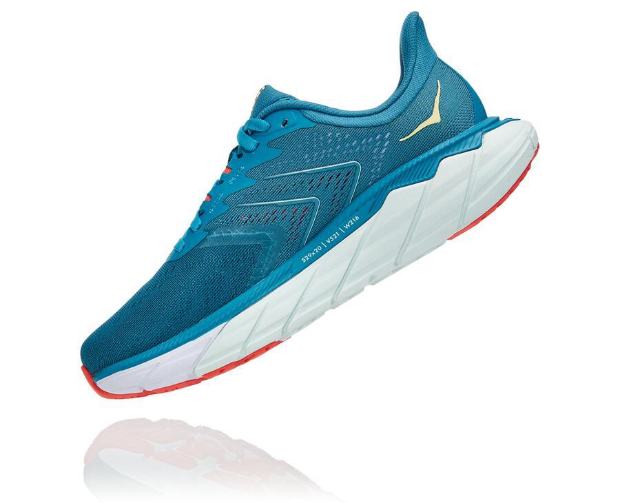 Hoka One One Running Shoes Womens Blue/White - Arahi 5 - 40719FSOU